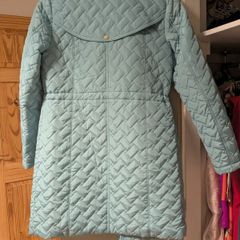 light blue quilted 'Paco' coat