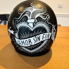 DMD Retro Open Faced Ghost Rider Helmet
