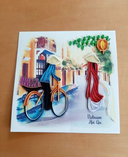 Hanoi papercraft street scene
