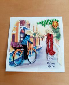 Hanoi papercraft street scene