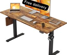 Electric Standing Desk, 120 x 60 cm Height Adjustable Sit Stand Desks