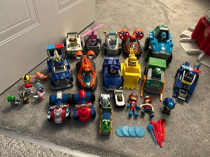 paw patrol cars and figures