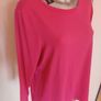 BNWT  Dunnes pink round neck long sleeve top size XL UK20/22 EU48/50 Postage included Image 2