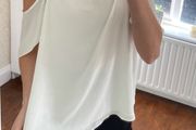 Bershka cream top size L