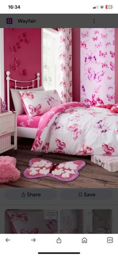 2 pairs of curtains and matching duvet cover