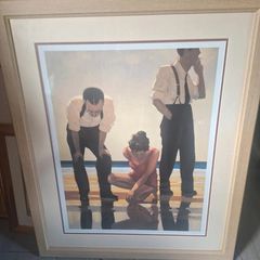Large ,heavy ,framed print "Narcistic Bathers"
