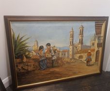 Large signed painting