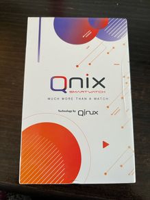 Qnix Smartwatch - navy blue strap