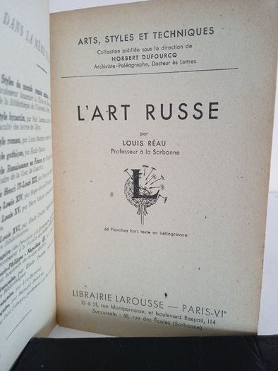 L'Art Russe by Louis Reau (RB458)