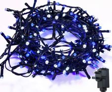 200 LED 13M Low Voltage Xmas Lights Indoor/Outdoor Use, String Lights Mains with 8 Effects and Memory, Christmas Lights Decor for Xmas Tree Garden Wedding Decorations MULTIPLE COLOURS/SIZES AVAILABLE (FREE POSTAGE)