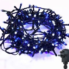 200 LED 13M Low Voltage Xmas Lights Indoor/Outdoor Use, String Lights Mains with 8 Effects and Memory, Christmas Lights Decor for Xmas Tree Garden Wedding Decorations MULTIPLE COLOURS/SIZES AVAILABLE (FREE POSTAGE)