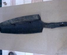Large old reamer for boring wooden water pumps