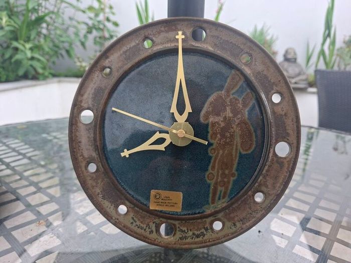 Lovely Louis Mulcahy Pottery Wall Clock handmade in Dingle