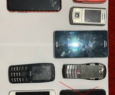 Bundle of 7 Phones: iPhone X, Vertu Replica, Samsung (Parts or Repair)
