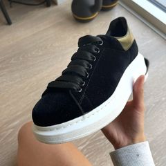 Alexander McQueen oversized velvet trainers size 5.5uk