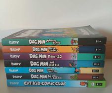 Dog Man  Cat Kid Book Bundle  Dav Pilkey 7 Books
