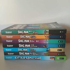 Dog Man  Cat Kid Book Bundle  Dav Pilkey 7 Books
