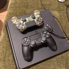 Playstation 4 slim 500GB with 2 controllers