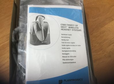 Plantronics cs60 wireless headset