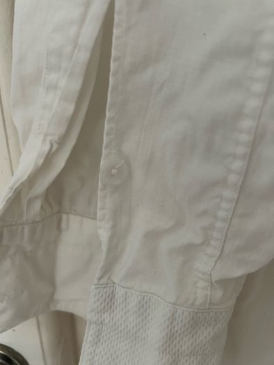Vintage/ Antique Collarless Men's Dress Shirt/ Grandad Shirt