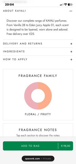 New KAYALI Eden Juicy Apple EDP 50ml