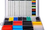 Heat Shrink Tubing Wire Assortment Cable Wrap Sleeve Electric Insulation Tube Kit with Case MULTIPLE COLOURS AVAILABLE (FREE POSTAGE)