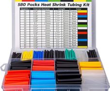 Heat Shrink Tubing Wire Assortment Cable Wrap Sleeve Electric Insulation Tube Kit with Case MULTIPLE COLOURS AVAILABLE (FREE POSTAGE)
