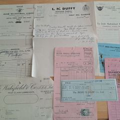2nd Set of Vintage Motor & Motor Oil Invoices