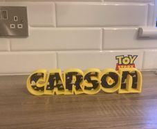 Toy Story stand - custom name