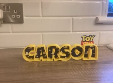 Toy Story stand - custom name