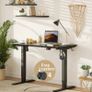 Height Adjustable Electric Standing Desk Frame Two-Stage with Heavy Duty Steel Stand up Desk Computer Desk with Automatic Memory Smart Pannel AVAILABLE IN BLACK/WHITE (FREE POSTAGE) Image 4