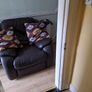 Brown Leather Reclining Armchair Image 9