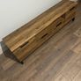 NEXT Dark Bronx Up to 80 inch Oak Effect Slim TV Unit TV Stand Image 4