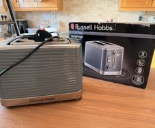 Russell Hobbs Inspire 2-Slice Toaster, Grey, 24373, with Box