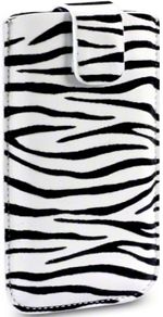 New Iphone 5 Premium Pu Leather Pocket Pouch Case Cover Zebra And Leopard Design