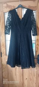 Jolie Moi Black lace dress