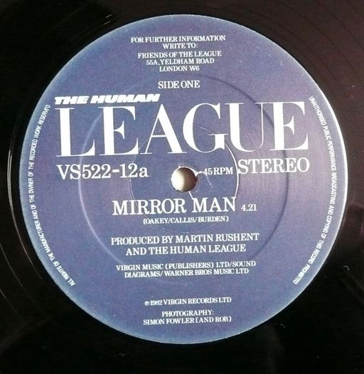 The Human League Mirror Man Irish pressing 12"