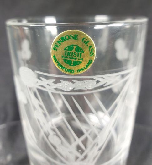 Set of 5 Penrose waterford glasses