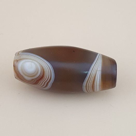 Vintage Yemeni Suliemani Natural Eye Agate Bead Amulet