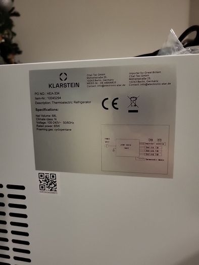 Klarstein Fridge