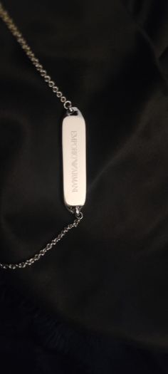 silver armani Jewellery Set