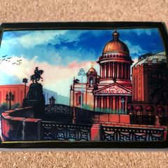 St Petersburg souvenir Magnifying compact mirror