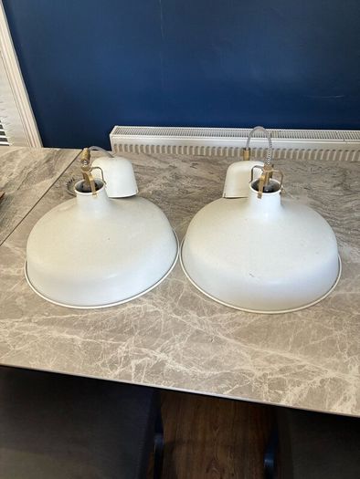 Two Ceiling lights Aluminium, excellent condition