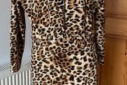 Paco Boutique Brown Animal Print Dress size 16 New with tags