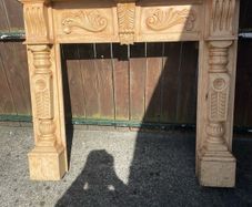 wooden fire surround