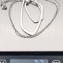 Geometric 925 Silver Pendant On Sterling Italian Chain Image 9