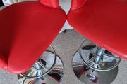 Red/ Chrome Stools