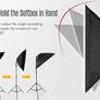27in Continuous Studio Soft Box with 2pcs 80W Bi-color Dimmable LED Light Image 2