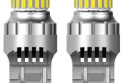 2pcs T20 W21/5W 7443 7440 LED Canbus Light DRL LED Bulbs 12V 6500K White Super Bright 3030 4014 SMD