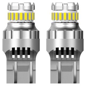 2pcs T20 W21/5W 7443 7440 LED Canbus Light DRL LED Bulbs 12V 6500K White Super Bright 3030 4014 SMD